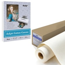 Lot Koala Inkjet Canvas Paper 100% Cotton, Matte, Printable Fabric Photo Paper picture