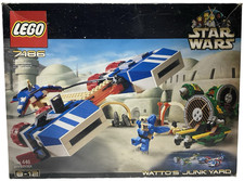LEGO 7186 Star Wars Watto's Junkyard Vintage 2001 Set New w Popped Box Seal READ picture