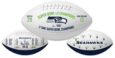 SEATTLE SEAHAWKS NFL LICENSED SUPER BOWL LX CHAMPIONS SOUVENIR FOOTBALLS picture