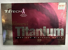 TITECH WOMENS TITANIUM BREAST CANCER GOLF BALLS - 15 TOTAL - SEALED - BRAND NEW picture