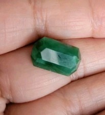 5.65Ct Muzo Colombian Emerald Deep Green Translucent Untreated GIA Av If Request picture