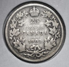 1902-H Canada 25 Cents picture