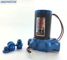 Deepmotor Billet 400GPH Electric Fuel Gas Alcohol Pump Street Racing Blue Finish picture