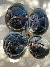 Romanian Military Surplus M73/80 Steel Helmet w/ Leather Liner Chin Straps Army picture