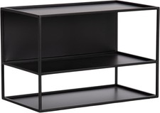 Kate and Laurel Nomi Modern Metal Floating Side Table with Storage picture