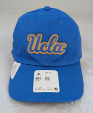 UCLA Bruins Jordan Club Hat Adult Unisex M/L Blue On Field Adjustable NWT picture