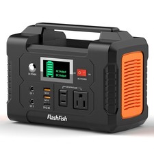 Flashfish 200W Portable Power Station with 60W Foldable Solar Panel, 250W Peak, picture