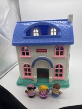 Vtg Fisher-Price Little People Home Sweet Home Dollhouse #2511 (1996) Figures picture