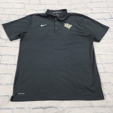 UCF Central Florida Knights Nike Polo Shirt MENS XL Black Team Varsity Dri Golf picture