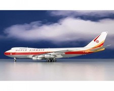 InFlight World Airways B747-200 w/Stand Ltd 56 pieces N747WR 1:200 Scale IF742WA picture