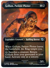 MTG Gollum, Patient Plotter *BORDERLESS FOIL* The Lord of the Rings 450 NM picture