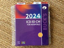 Buck's 2024 ICD-10-CM for Hospitals. Includes AAPC exclusive tab markers. picture