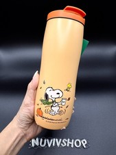 [In Stock] Starbucks x Peanuts Snoopy Pumpkin Flowline Tumbler 16oz Authentic picture