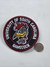 USC South Carolina Gamecocks Vintage Embroidered Iron On Patch  3” X 3” picture
