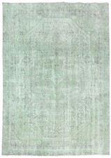5'8X8'4 Muted Floral Antique Distressed Vintage Oriental Rug Carpet 5x8 ft picture