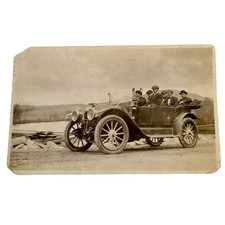 RPPC 1913 old  Auto Real Photo at Lancaster Antique Vintage Postcard picture