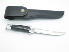 Vintage 1972-86 Buck 121 Fisherman USA 3 Liner Fixed Blade Fillet Hunting Knife picture