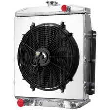 4 Row Aluminum Radiator Shroud Fan 1954-1956 Ford Fairlane Country Squire V8 I6 picture