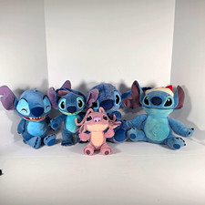 Disney Lilo & Stitch Angel Plush Lot of 5 Interactive Talking Christmas TY picture
