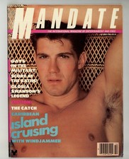 Mandate 1983 Kristen Bjorn, Frank Vickers, Falcon 98p Gay Pinup Magazine M40389  picture