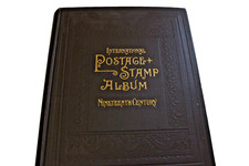 Scott Brown International 19th Century Stamp Album  with 500+ Stamps picture
