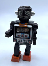 Vintage Horikawa Mr. Zerox Tin Battery Robot Attacking Martian Japan WORKS picture