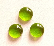 Adorable Peridot Quartz Gemstone Cabochon, Wholesale Round Shape Loose Gemstone picture