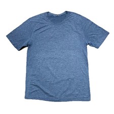 Lululemon Metal Vent Tech Shirt Mens Medium Blue Short Sleeve Performance picture
