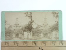 Martha's Vineyard Union Chapel Stereoview Woodward & Son c1870s Architecture picture
