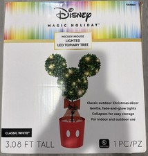 2019 Gemmy/Disney/Mickey Mouse 3 FT Lighted Led Topiary Tree TESTED & WORKING picture