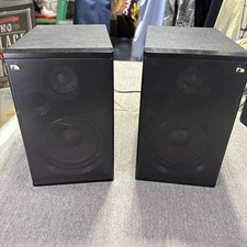 NAKAMICHI S-1B/S-1A Black Bookshelf Speakers Taiwan TESTED WORKING picture