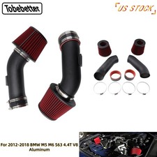 Cold Air Intake System High Flow For 2012-2018 BMW M5 M6 S63 4.4T V8 Turbo Black picture