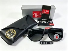 Ray-Ban RB4165 Black Frame Black Gray Polarized Lens Square Sunglasses picture