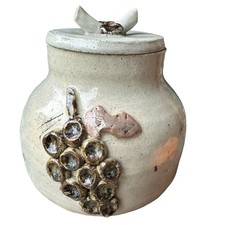 VTG 1984 Stoneware Pottery Lidded Jar 7