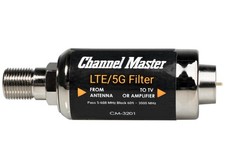 Channel Master LTE/5G Filter – Reduces Pixelation Compact, dark gray or black picture