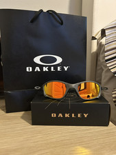 Oakley Juliet 1.0 X-Metal Polarized Sunglasses ruby Lens Gray Frame Vintage Y2K picture