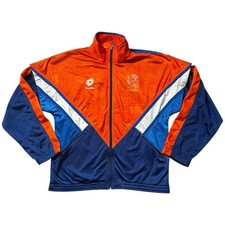 Holland Football Jacket 1992/94 Lotto Drill Top Vintage Netherlands 90s Men's XL picture