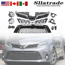 For 2018-2020 Toyota Sienna SE Front Upper Lower Grille Foglight Bracket 9PCS picture