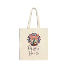 Dream It Wish It Do It Rainbow Mandala Tote picture