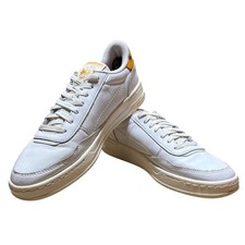 Reebok Club C Revenge Mens White Mustard Yellow Leather Sneakers GY7201 Size 10 picture