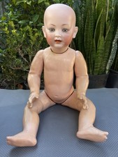 Antique Hertel Schwab German Bisque Head Baby Doll #152 Large Size 25