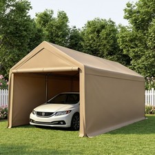 Carport 10x20ft Heavy Duty Canopy Storage Shed,Portable Garagewith Sidewalls picture