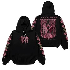 Retro Retro Sleep Token Even In Arcadia Floral Inspired Graphic Hoodie picture