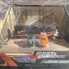 Jada Toys Fast & Furious Nano Scene Final Race 1:65 Die-Cast Set Black/Orange picture