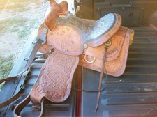 western horse saddle used picture