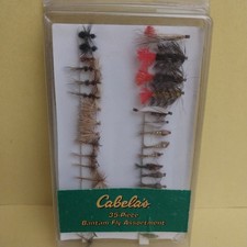 Vintage Cabela's Bantam Fly Fishing Assorment 35 Piece Trout Flies picture