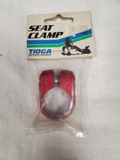VINTAGE NOS 1980'S TIOGA MOTOCROSS SEAT POST CLAMP RED picture