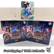 Riftbound LOL Origins Korean Booster Box Jumbo 24 Packs Ahri SEALED box IN HANDS picture