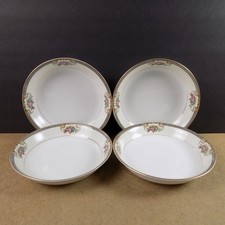 4 Noritake Grasmere Soup Bowls 7-3/8
