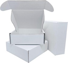 6x6x2 Inch White Corrugated Shipping Boxes, 50 Pack Recyclable Mailers picture